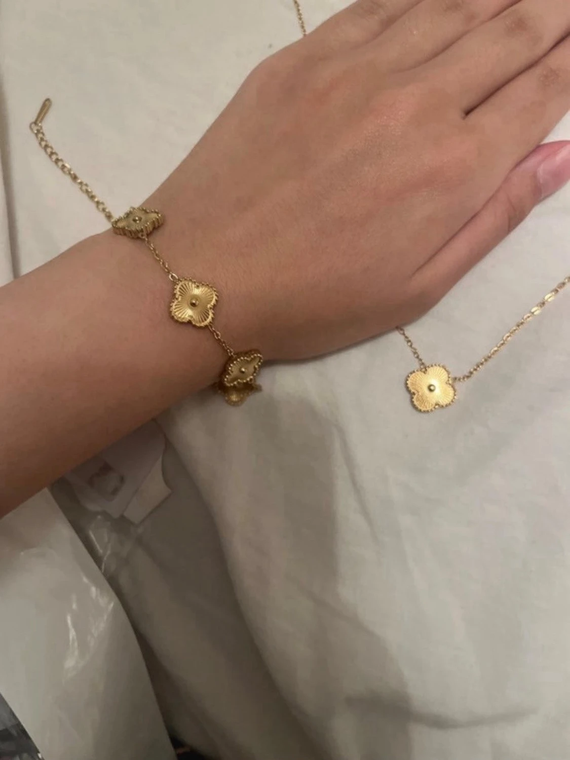 Guldiga fyrklöver set - 2