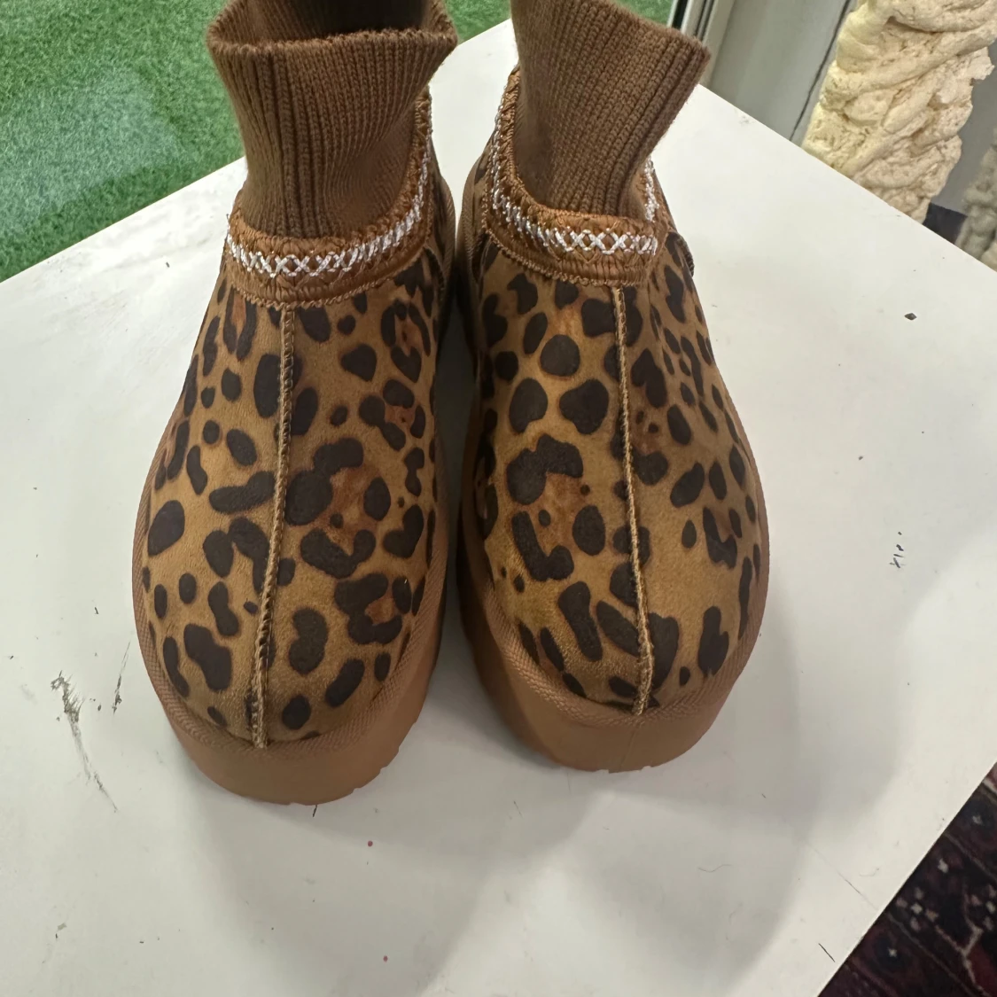 Leopardmönstrade boots med platåsula 36/ 38/39/40
