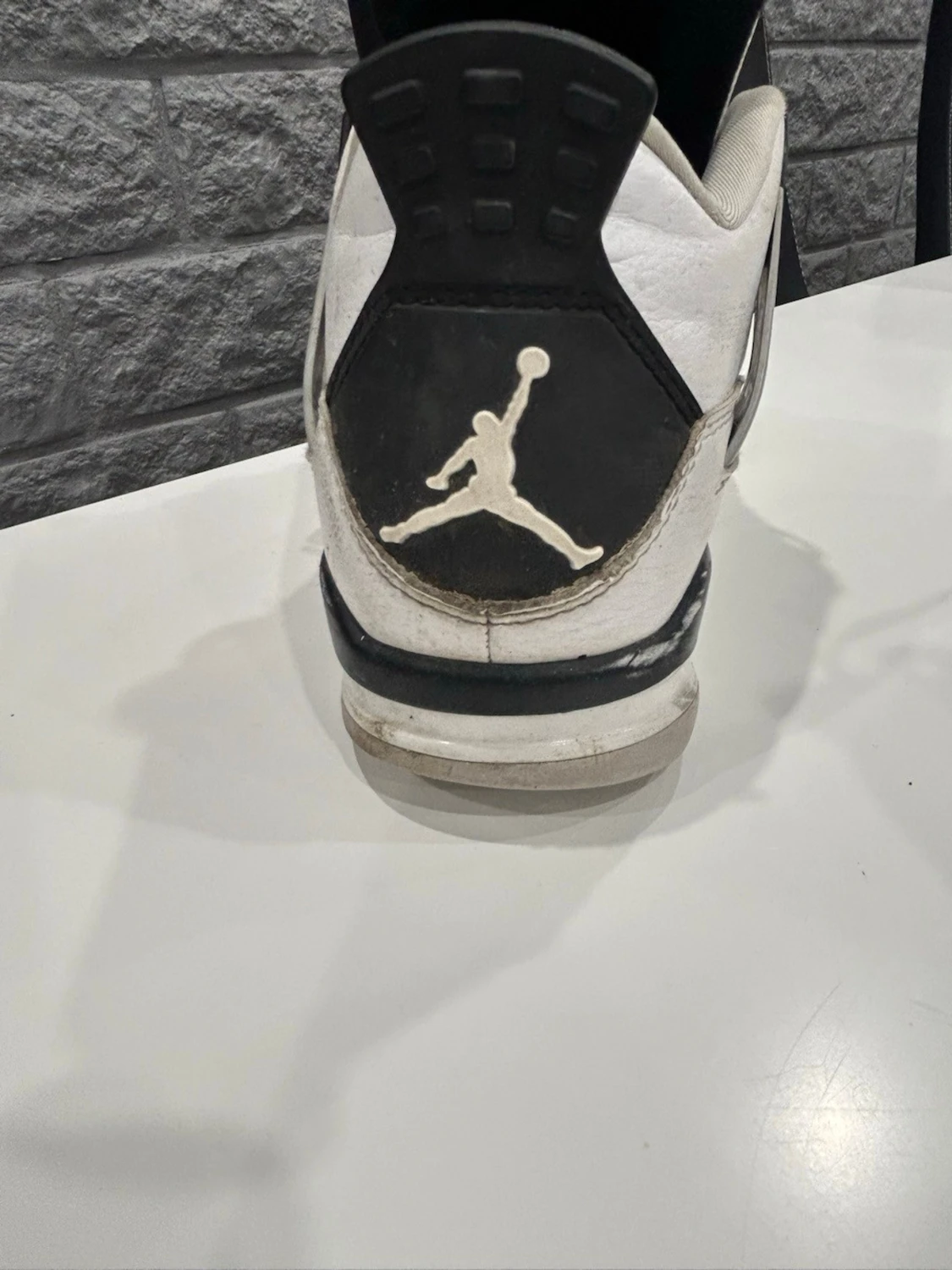 Nike Air Jordan 4 Retro Vit/Svart - 3