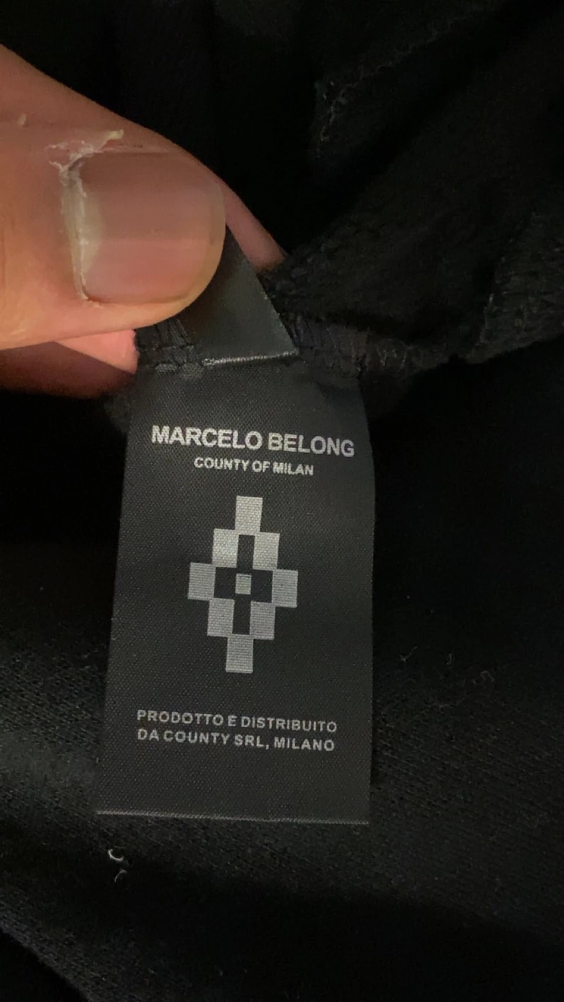 Svart hoodie Marcelo Burlon med färgglada vingar - 4