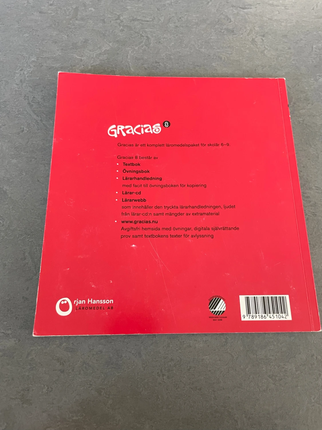 Gracias 8 Textbok - 1