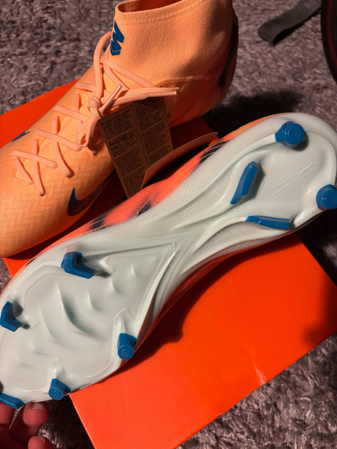 Nike Air Zoom orange fotbollsskor