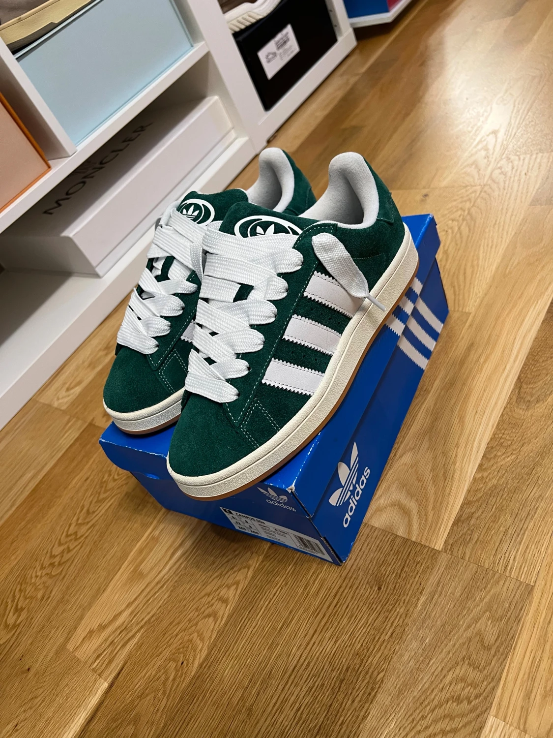 Adidas Campus gröna sneakers mocka - 3