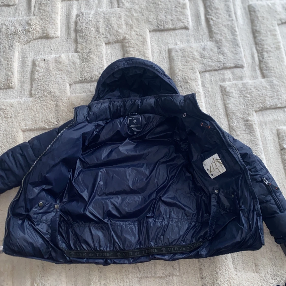 Mörkblå dunjacka från Ver de Terre - 92