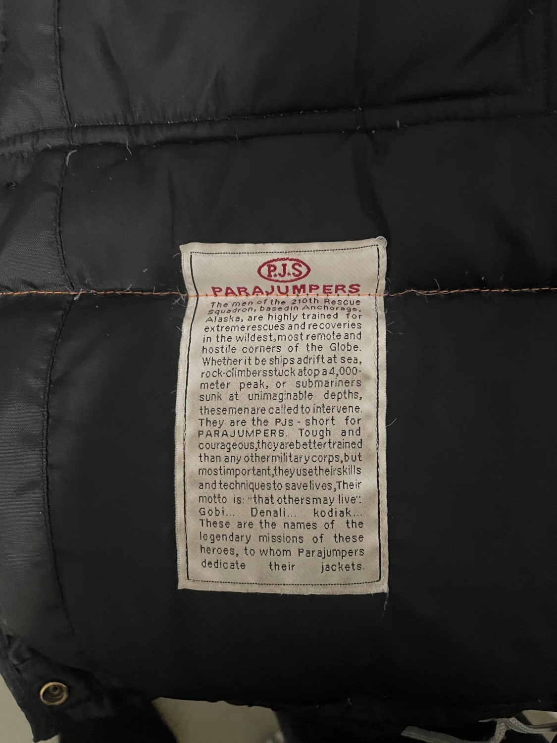 Svart Parajumpers parkajacka XS - 1