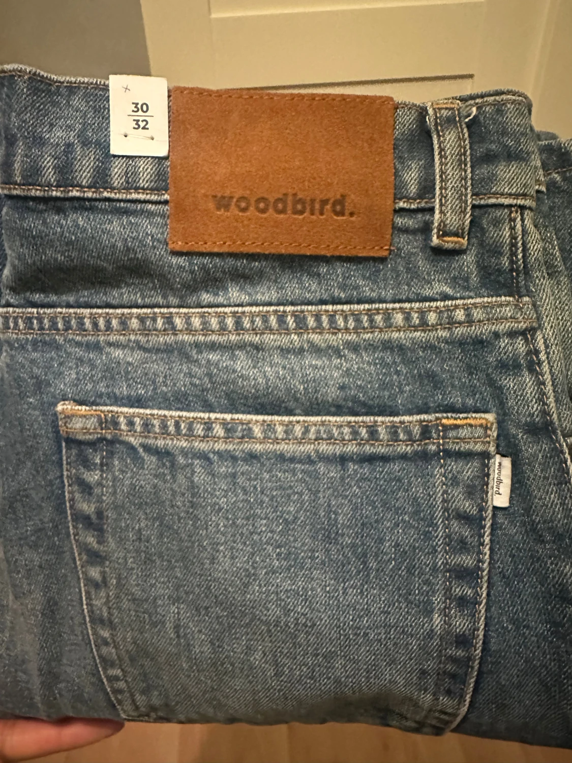 Blå jeans från Woodbird, storlek 30/32