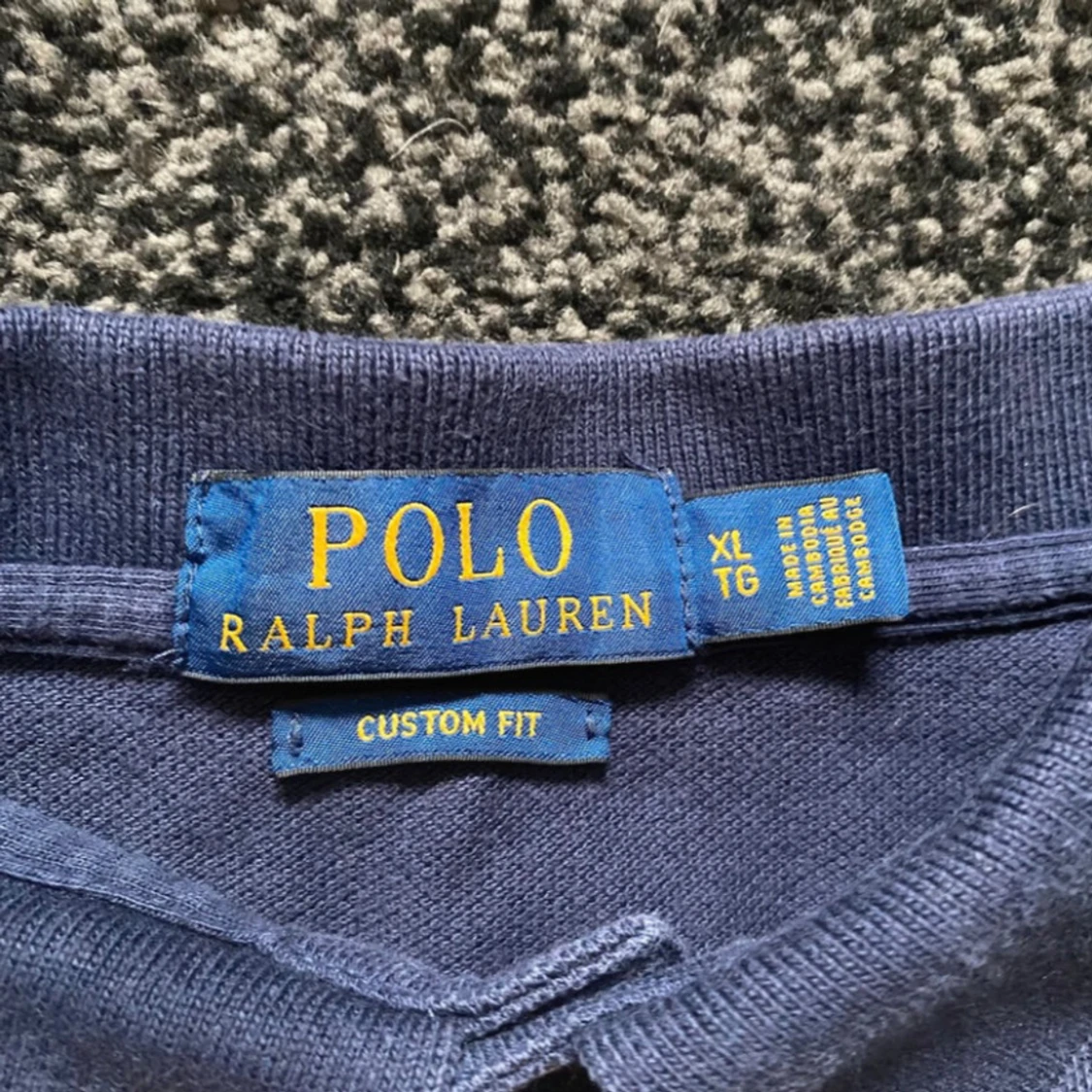 Marinblå långärmad piké Polo Ralph Lauren - 2