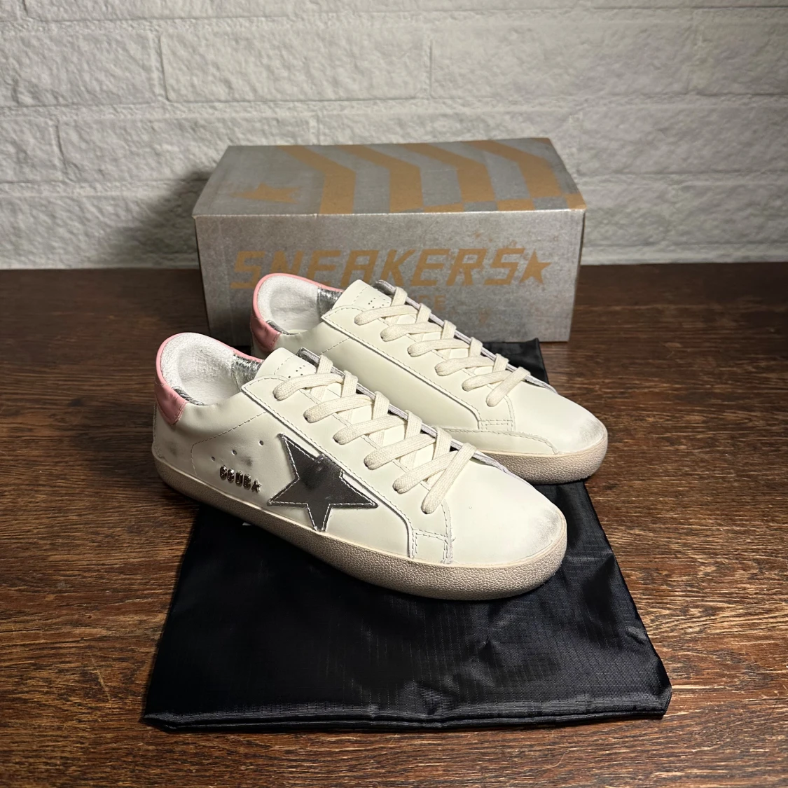 Golden Goose Superstar vit/rosa - 4
