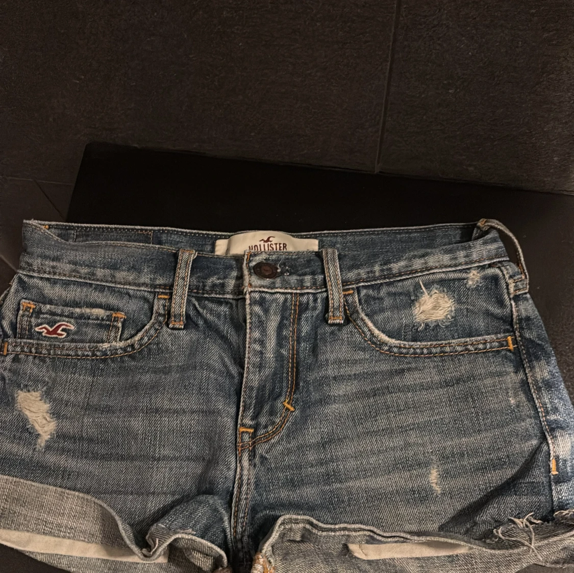 Blå jeansshorts från Hollister