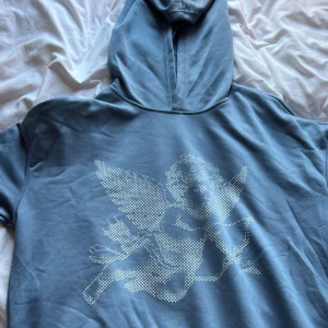 Ljusblå hoodie - Stilren hoodie, den är ljusblå färg.