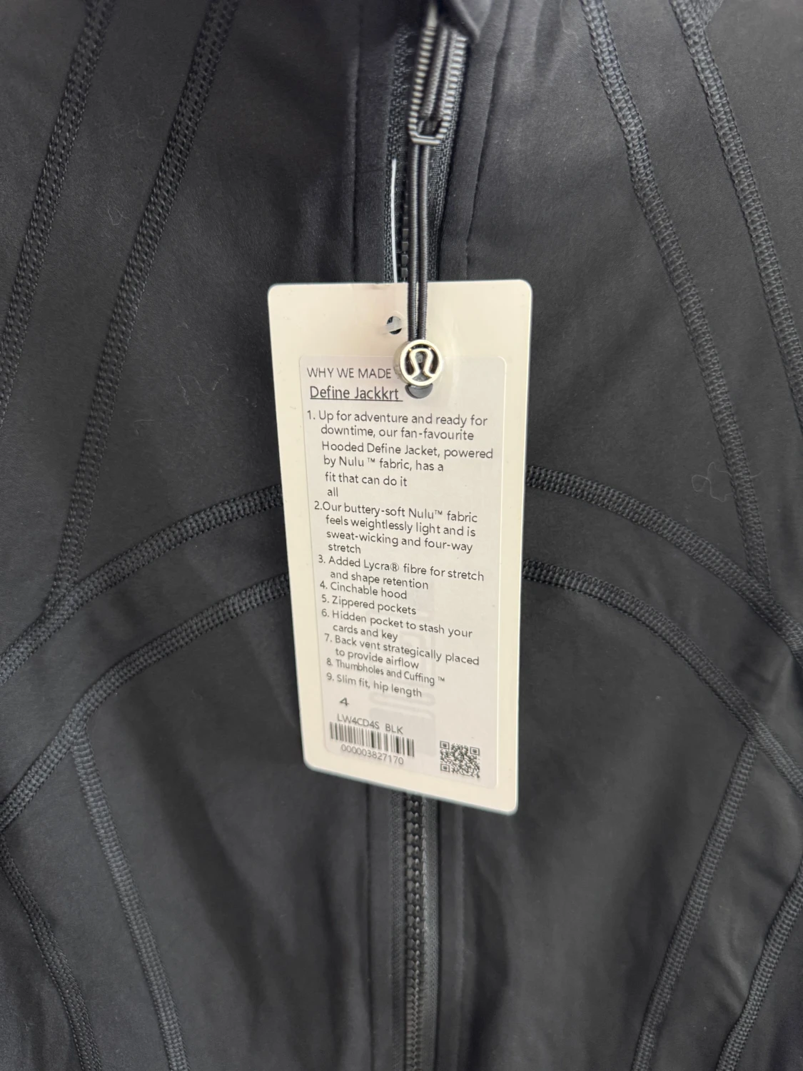 Lululemon define slimfit tränings jacka/tröja storlek 4 - 2