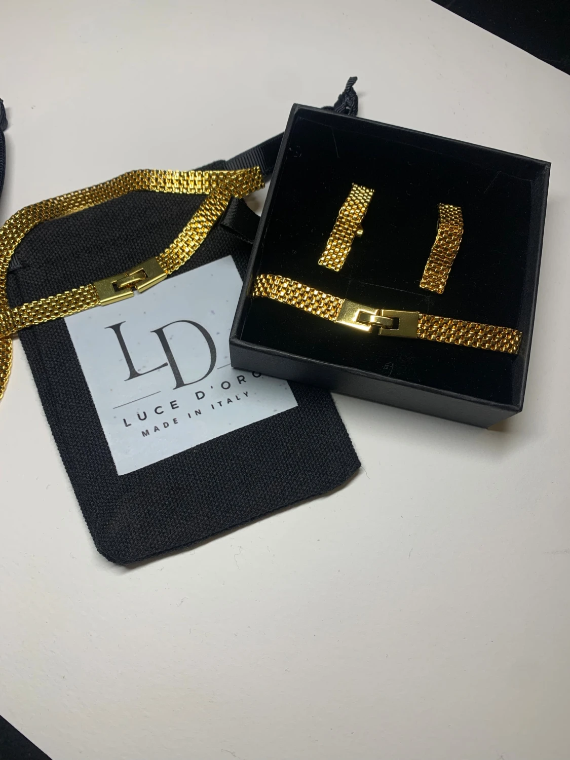 Guldfärgat smyckeset från Luce D'Oro - 5