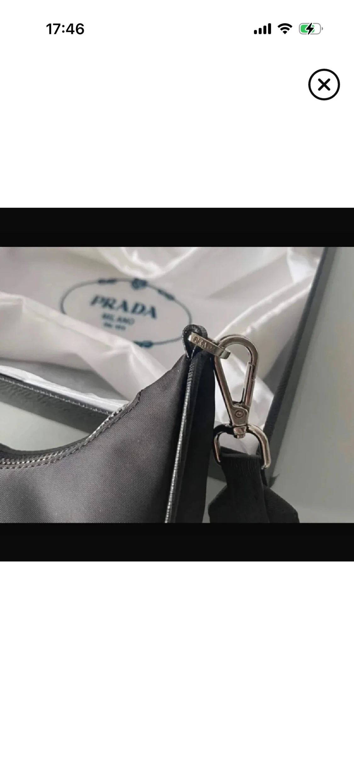 Svart axelväska från Prada  - 3