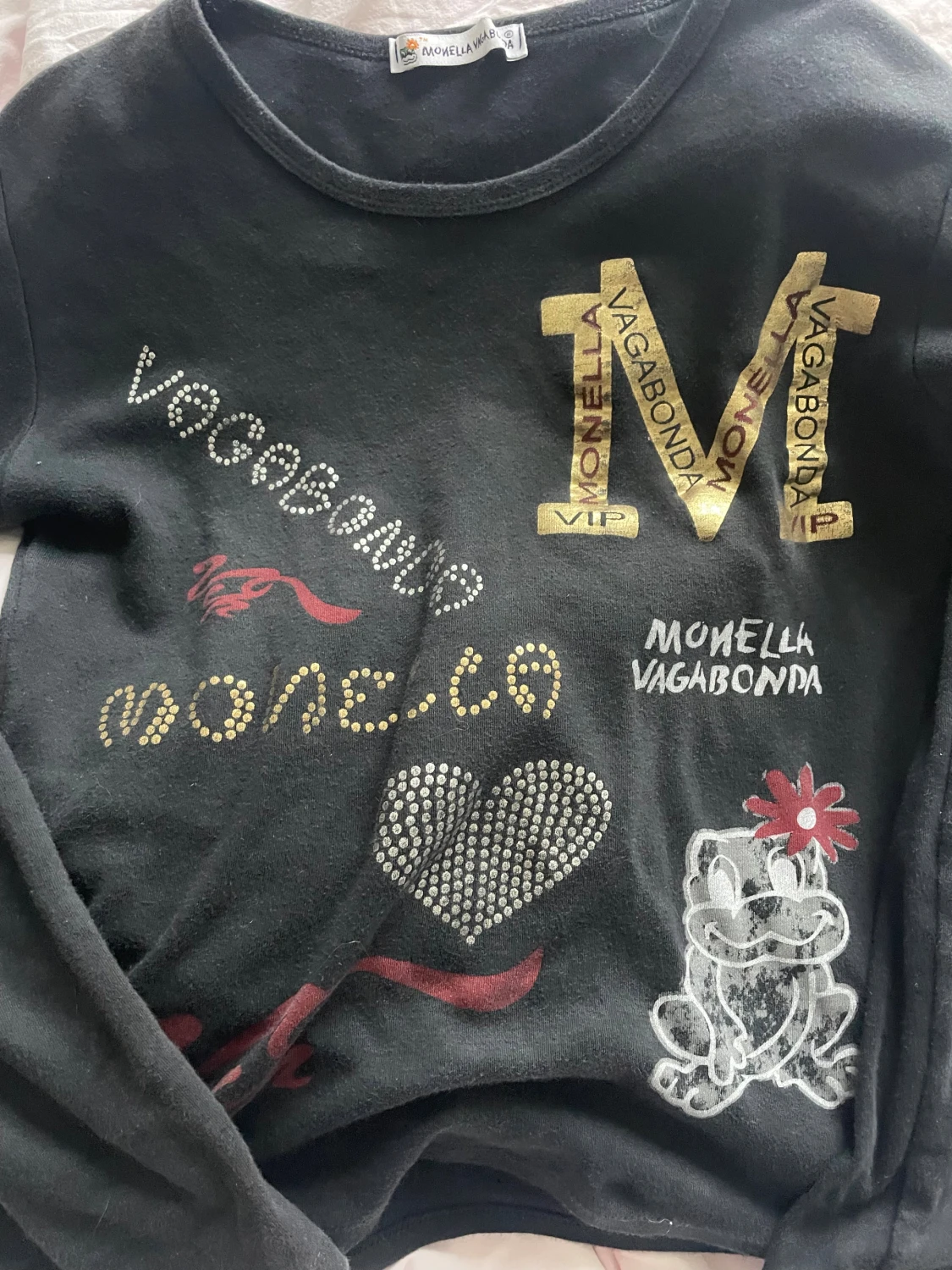 Svart långärmad tröja Monella Vagabonda - 1