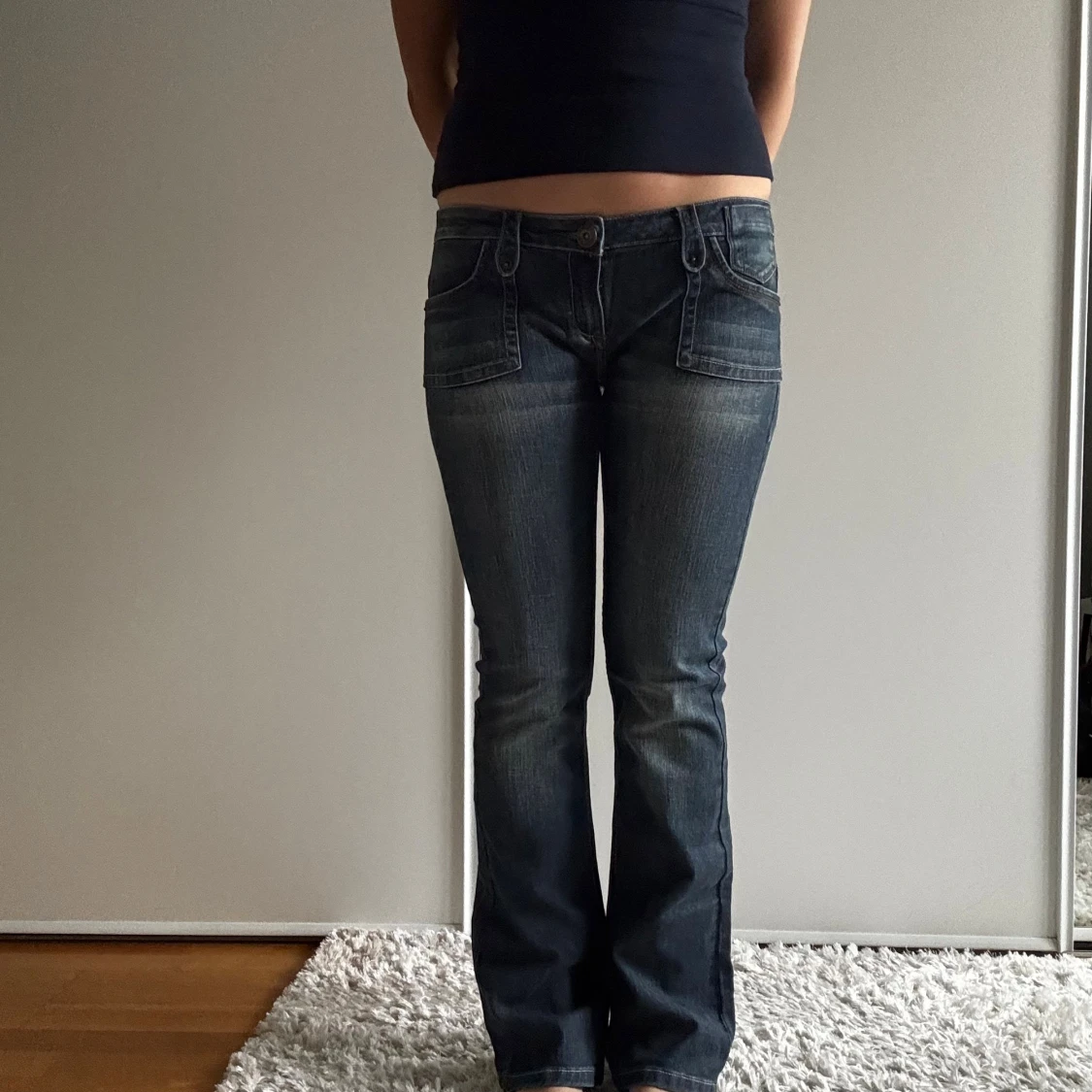 Lågmidjade bootcut jeans - 3