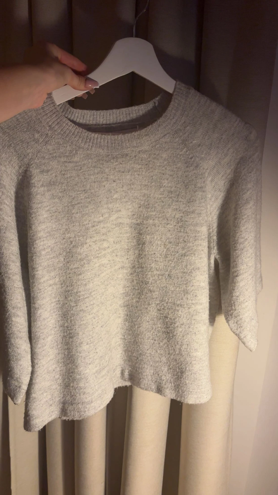 Grå stickad tröja från ONLY - 2