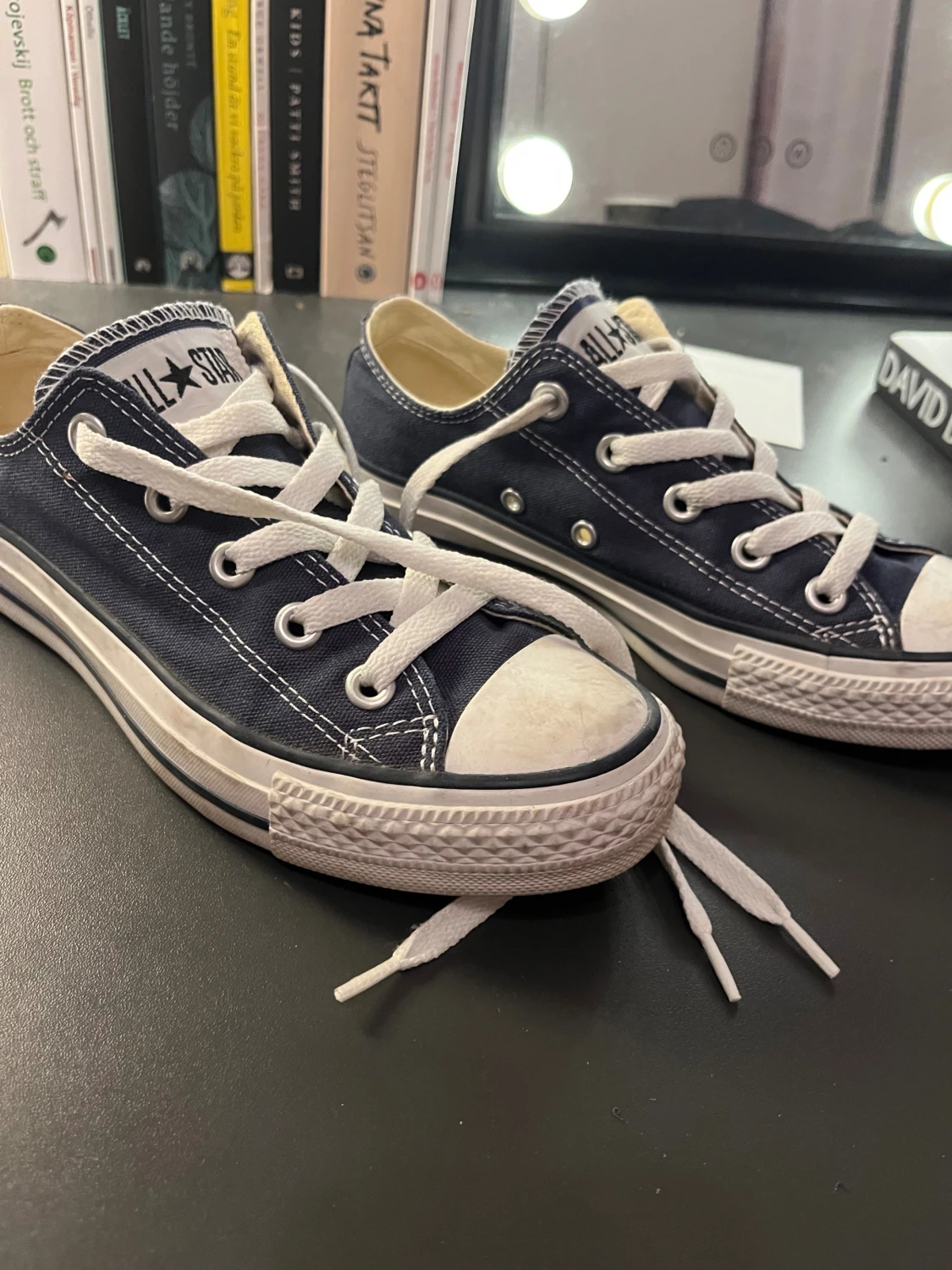 Mörkblå låga Converse - 1