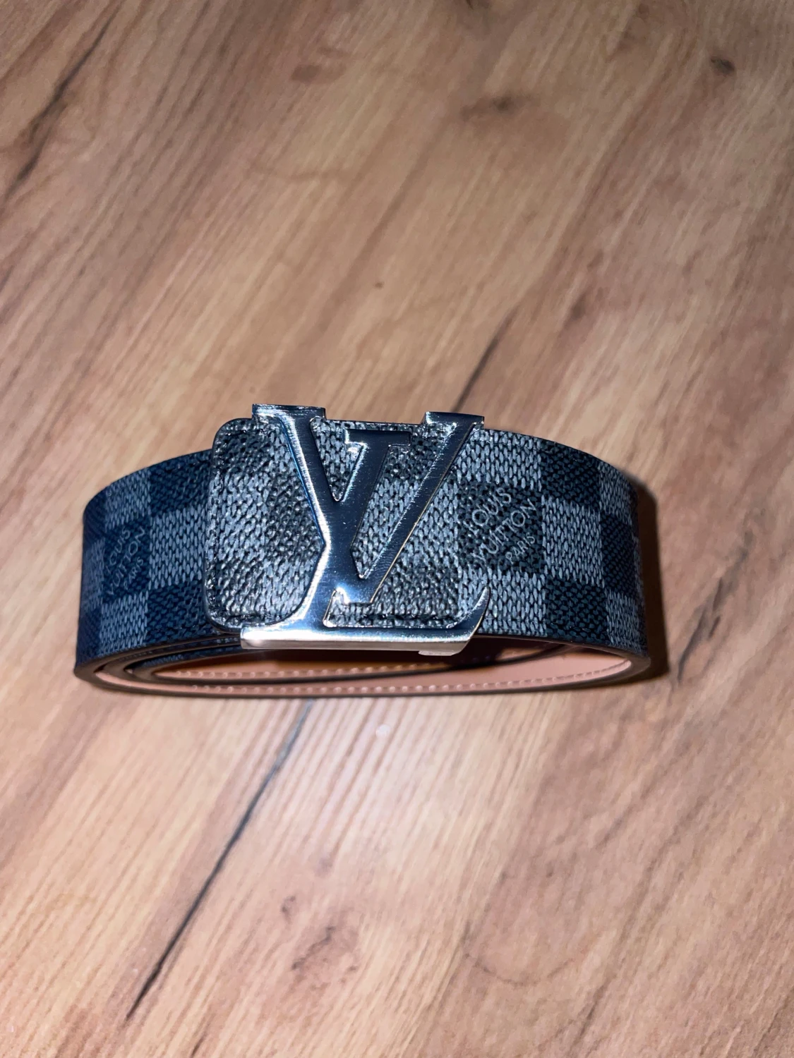 Louis Vuitton rutig svart bälte - 4