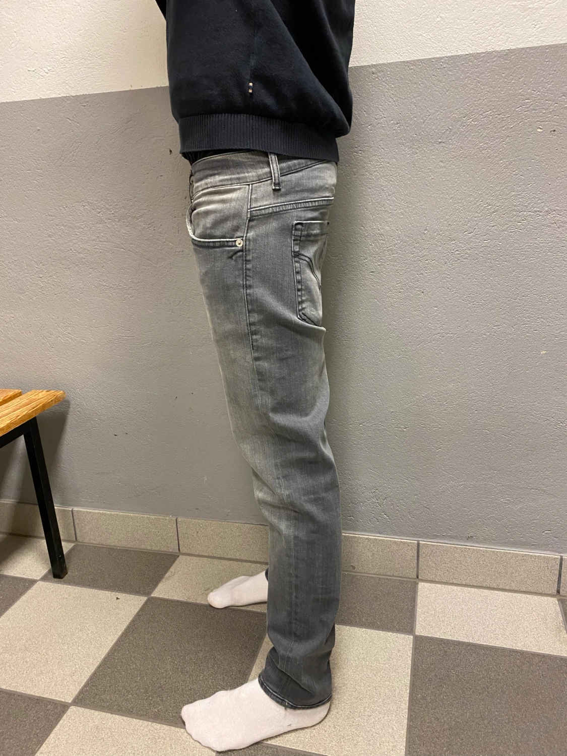 Dondup grå jeans straight fit - 1