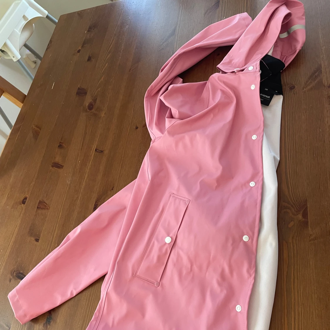 Rosa regnjacka från Everest med huva - 2