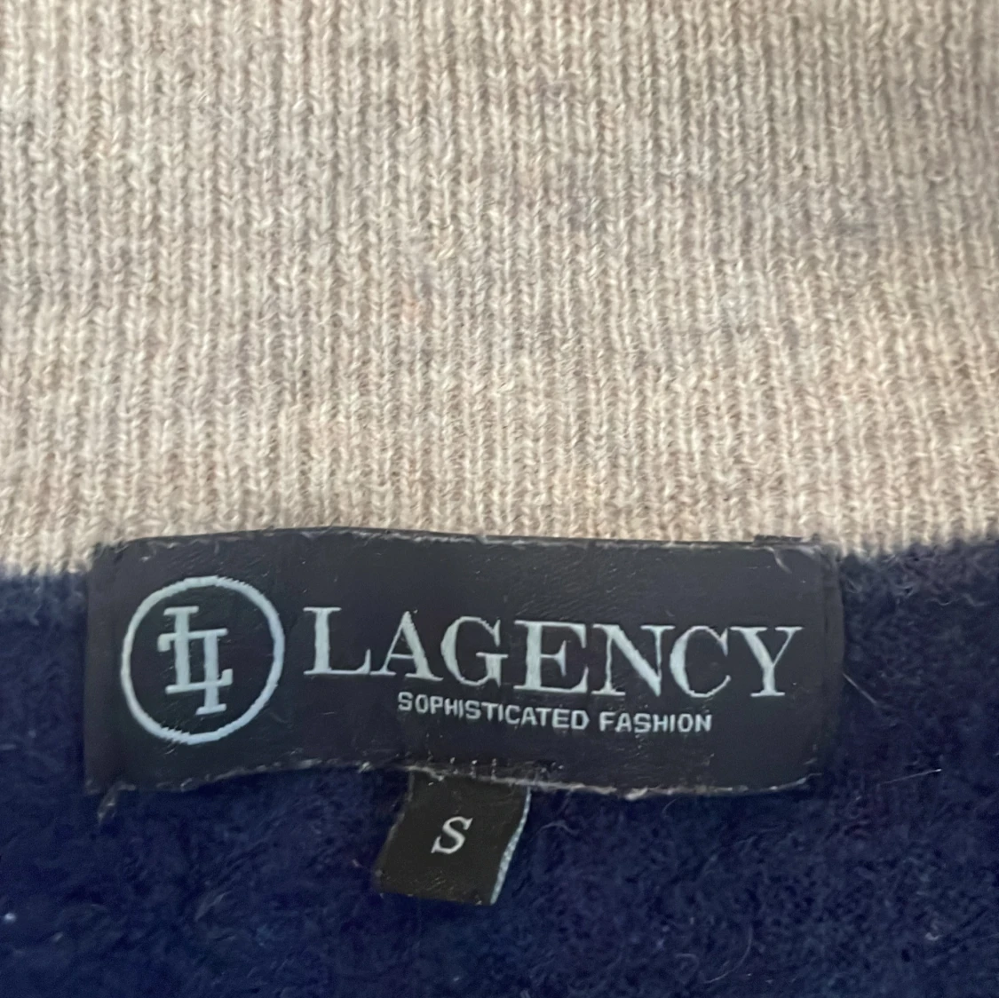 Mörkblå halfzip tröja - 1