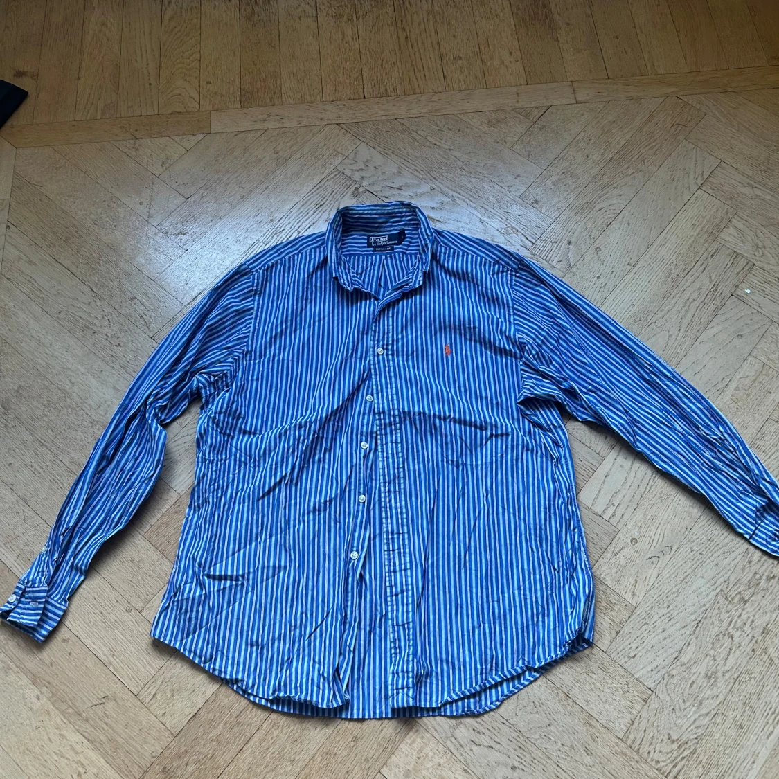 Blå randig skjorta från Polo Ralph Lauren