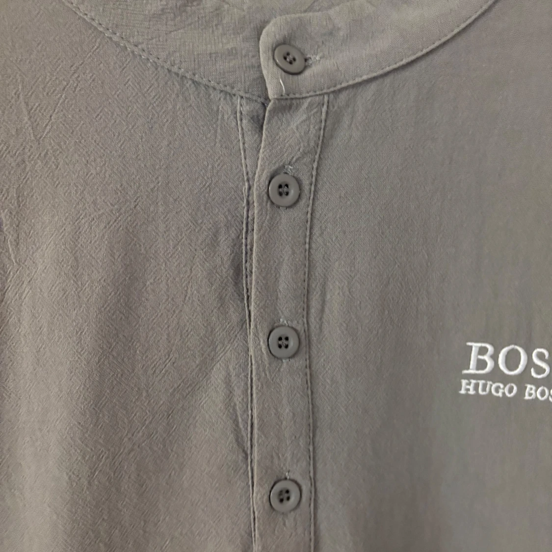 Grå långärmad pikétröja Hugo Boss - 4