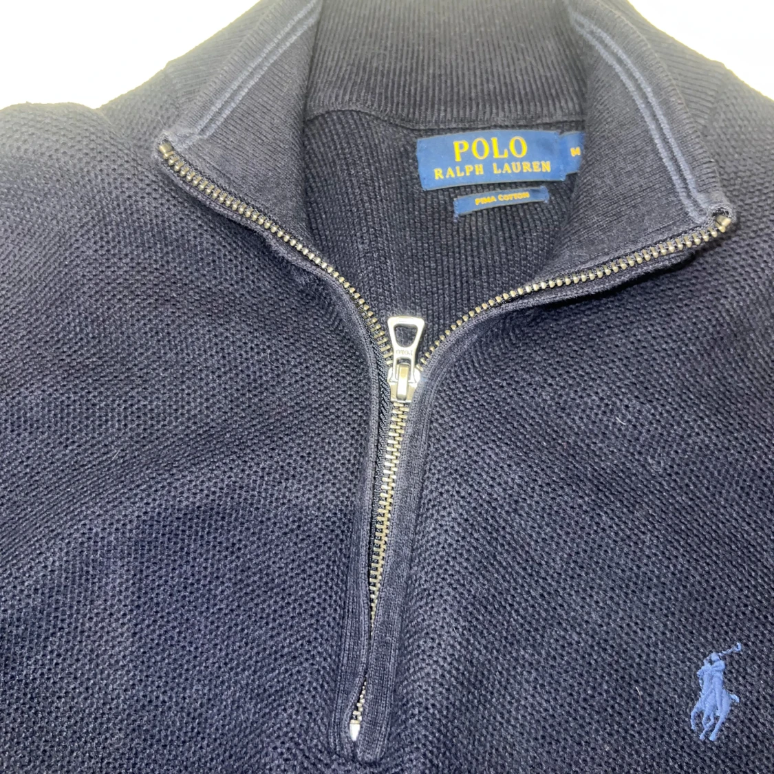 Marinblå stickad tröja Polo Ralph Lauren - 1