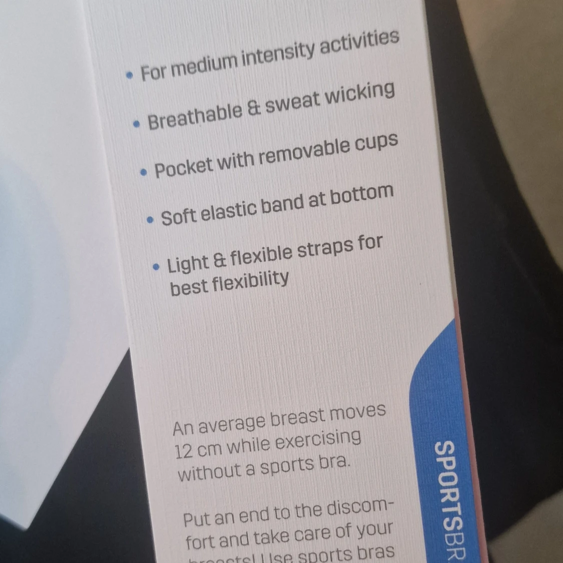 Svart mönstrad sport-bh från Röhnisch - 2