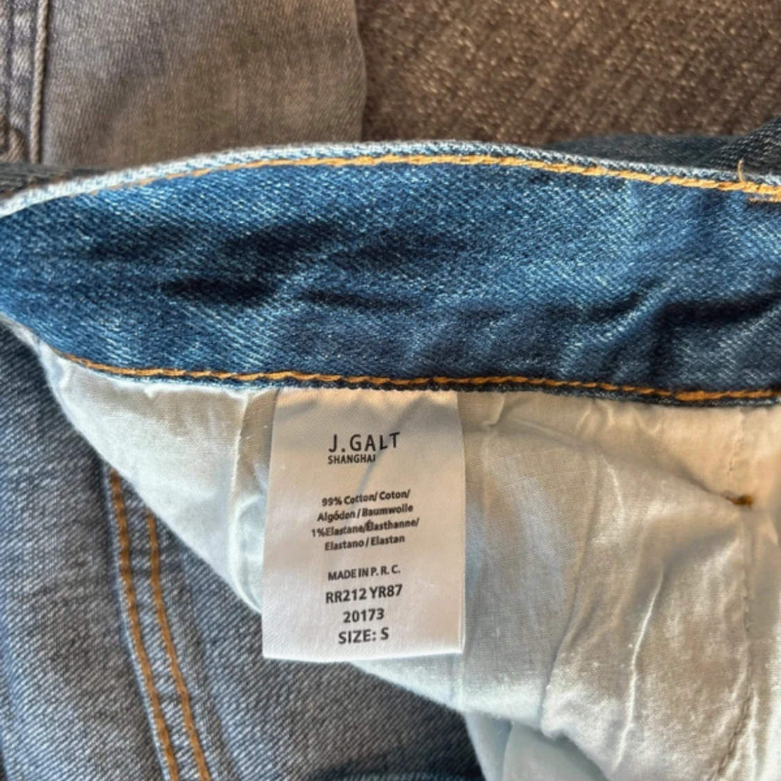 Blå bootcut jeans från J. Galt, S - 2