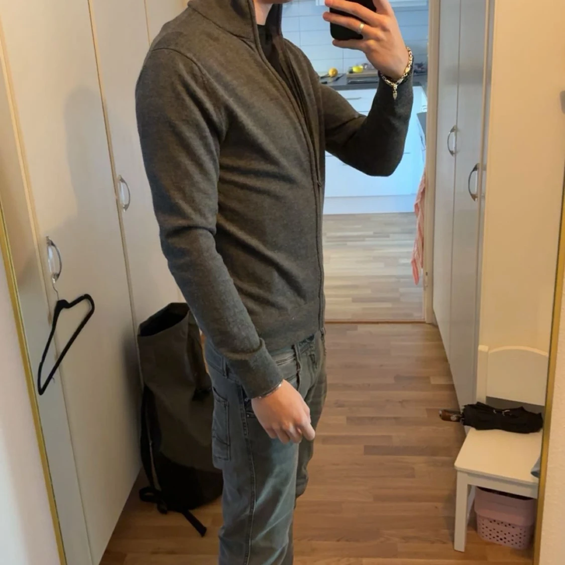 Grå merinoull kofta från These Glory Days - 1