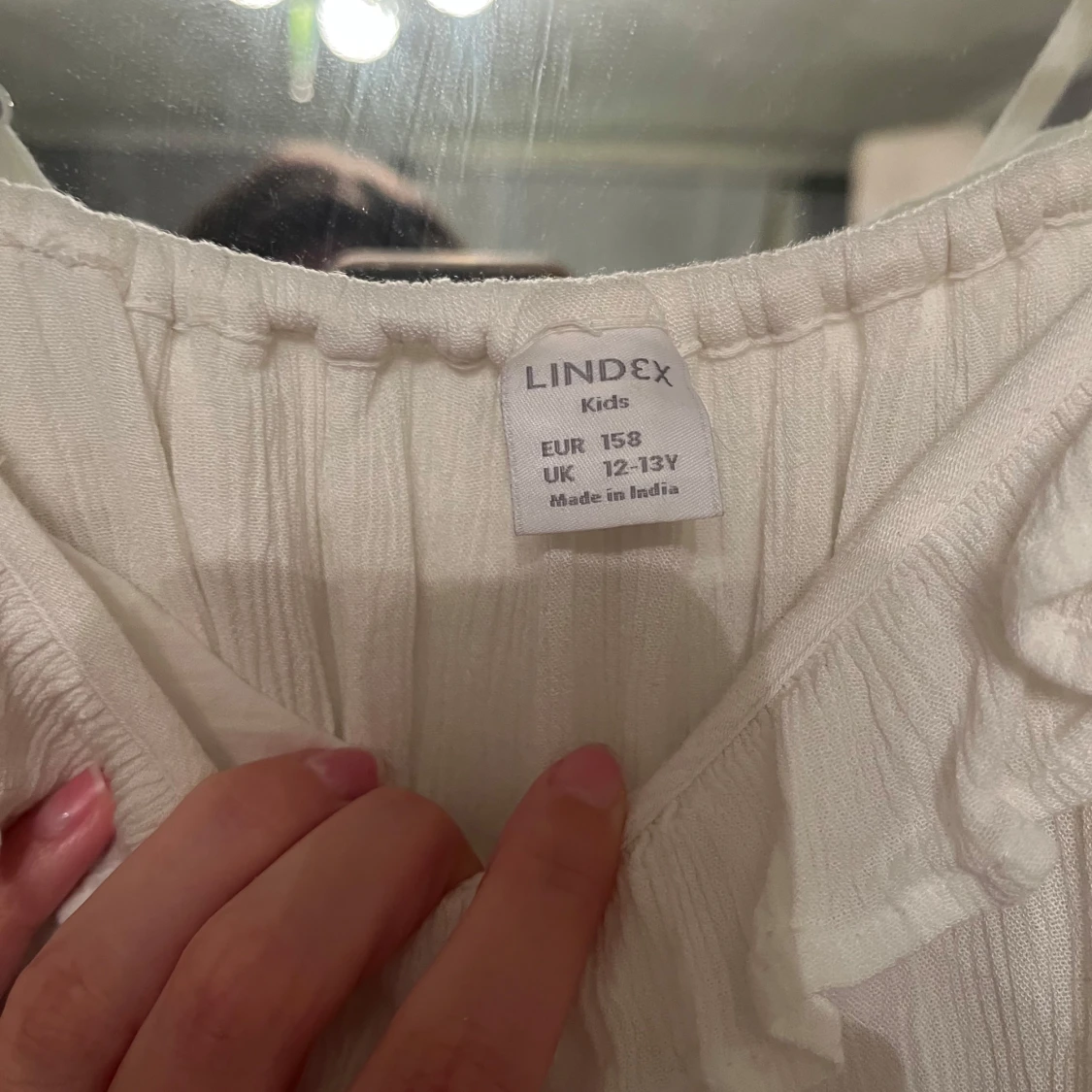 Vit volangblus från Lindex - 3