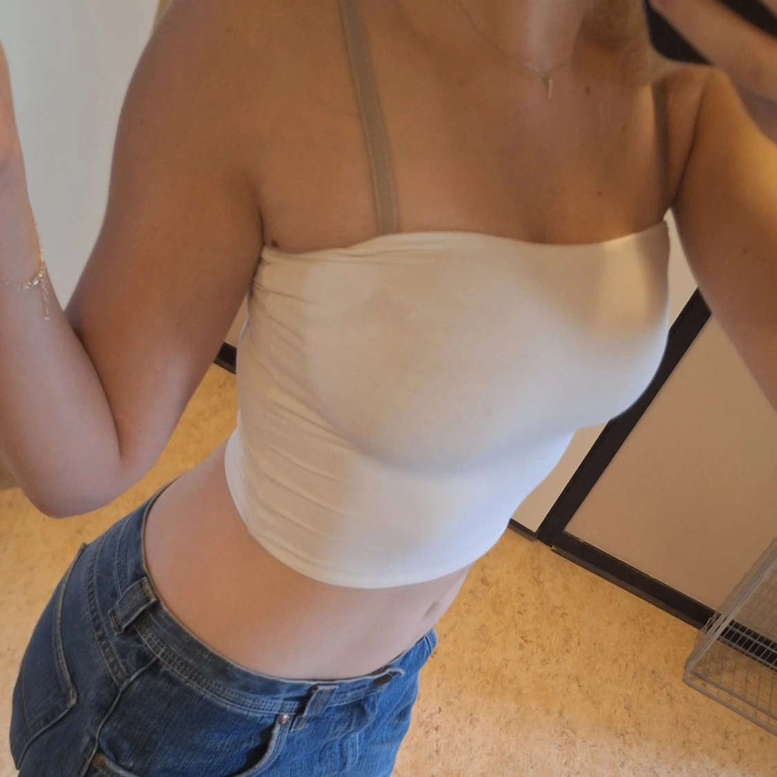 Vit tube topp från Meshki XS