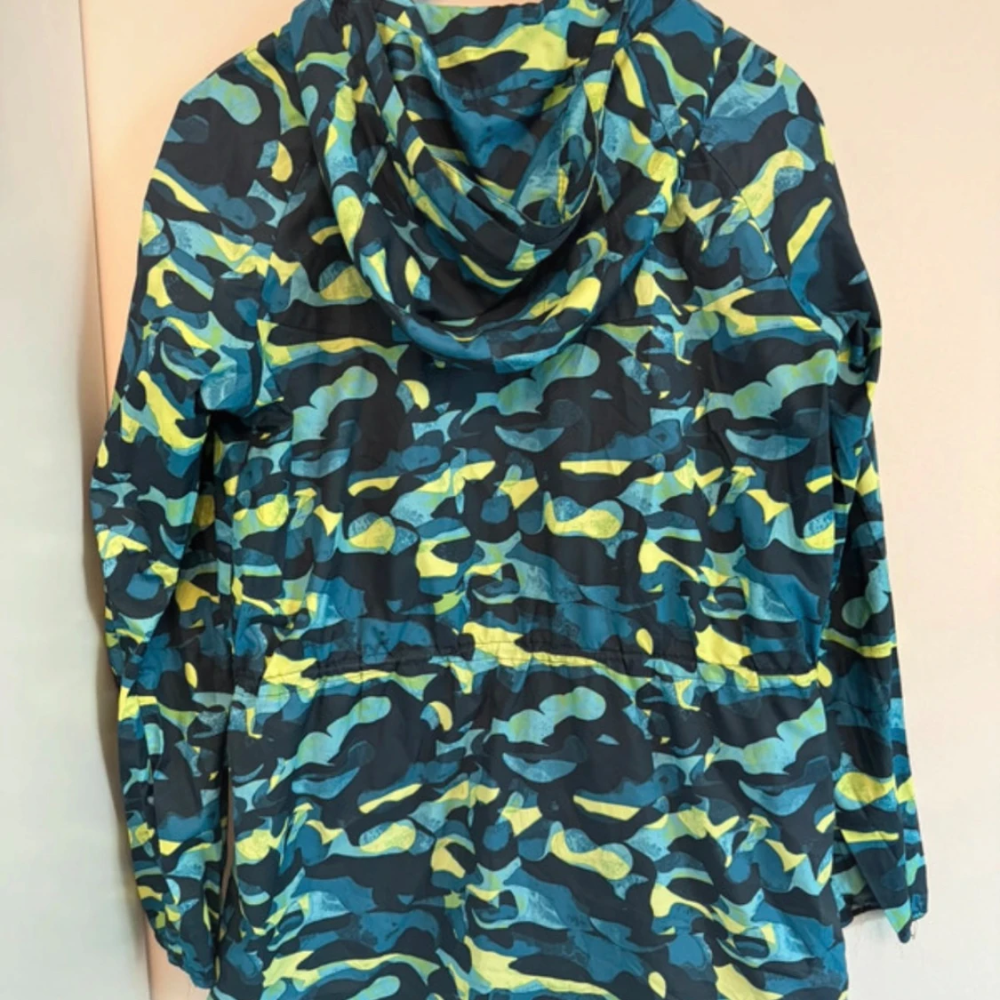 Nike vindjacka camo blå/gul L - 3