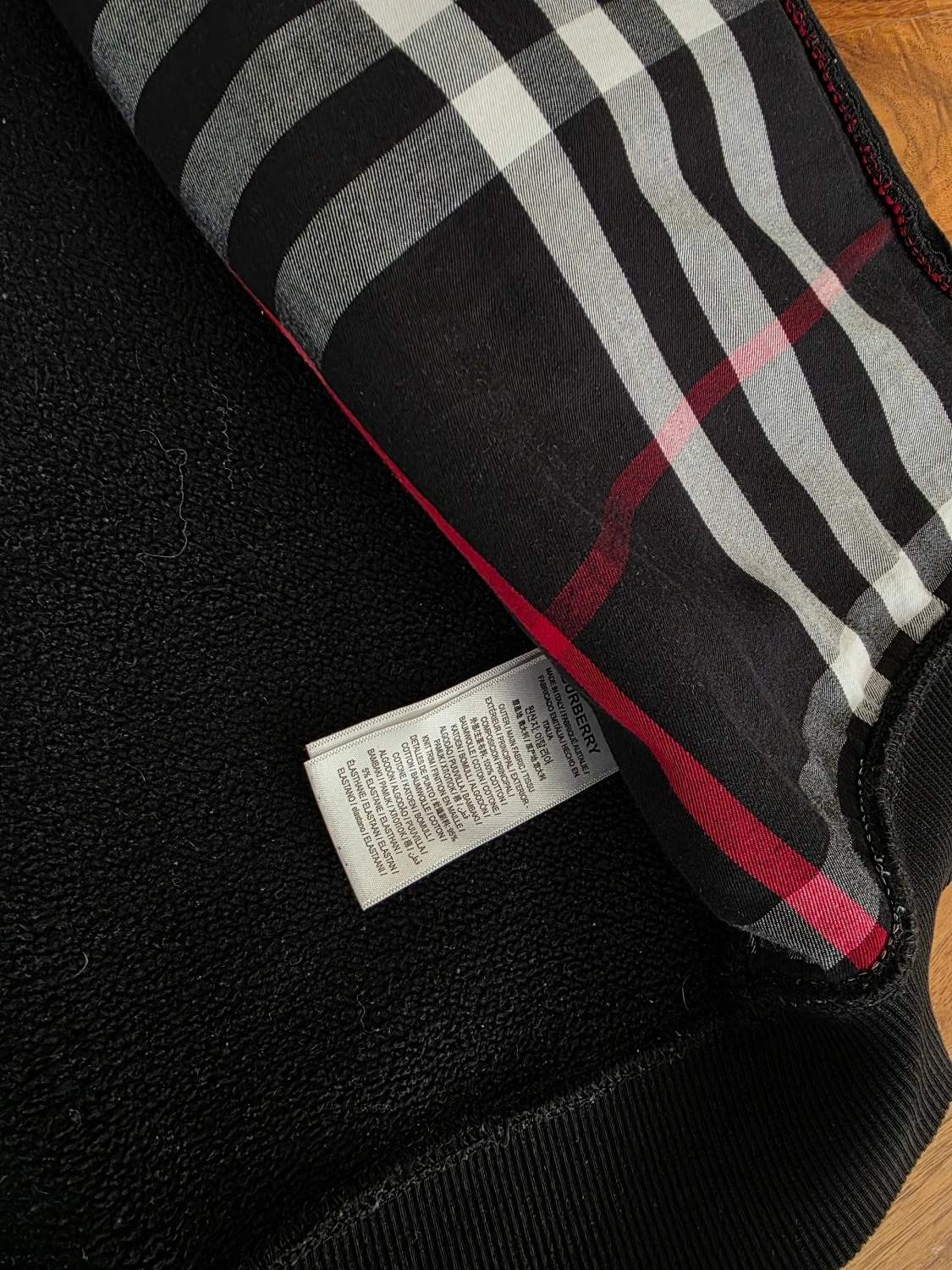 Svart Burberry Hoodie - 3