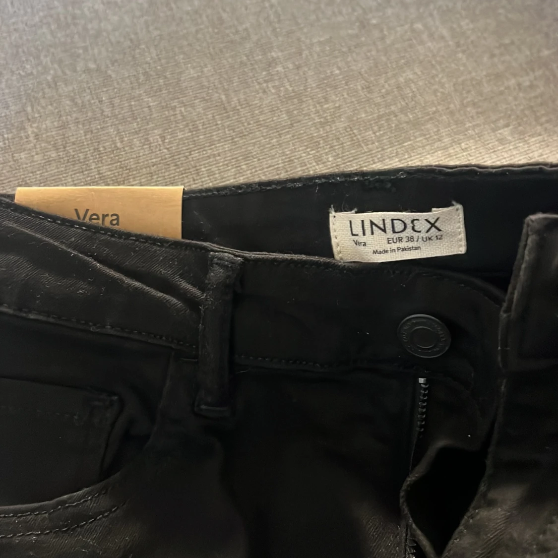 Svarta slim high waist jeans Lindex - 1