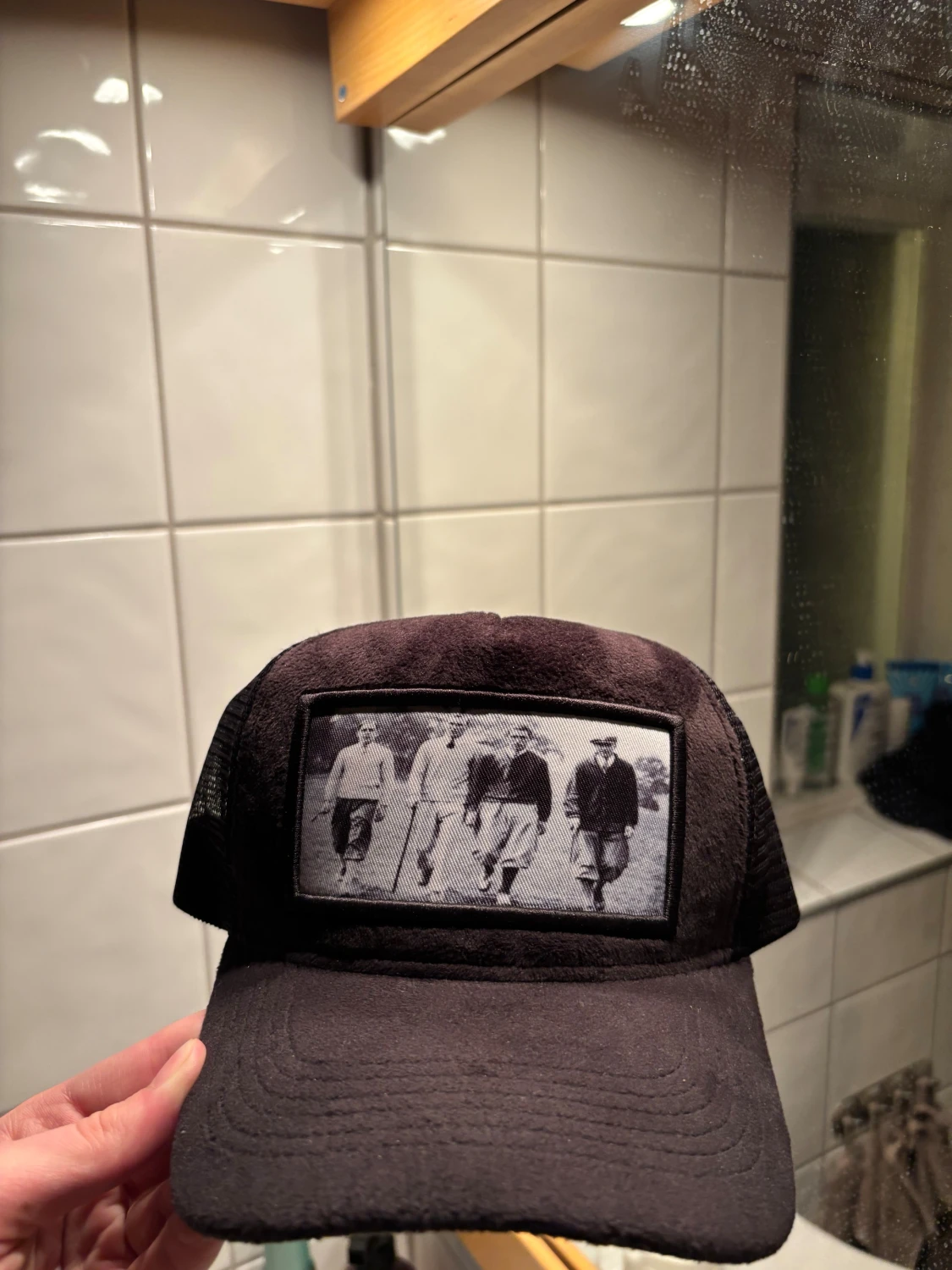 Svart Velvet Keps - 1