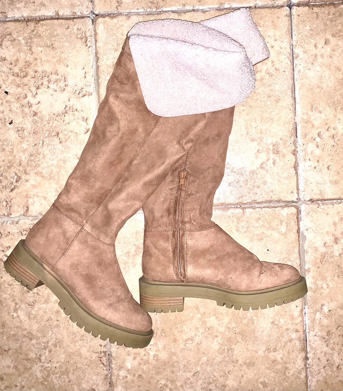 Beiga mockastövlar, fodrade 