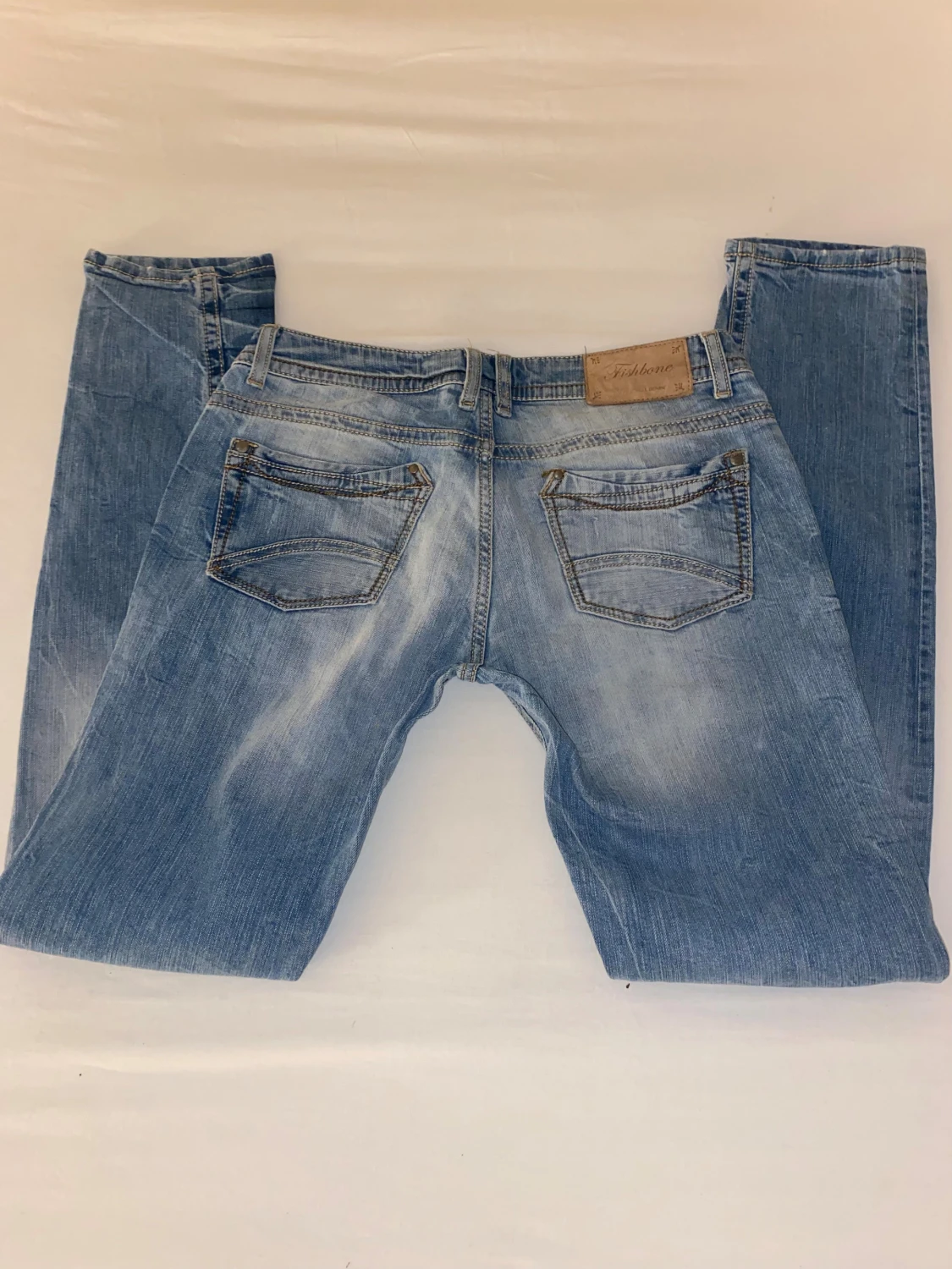 Ljusblå Fishbone jeans - 1