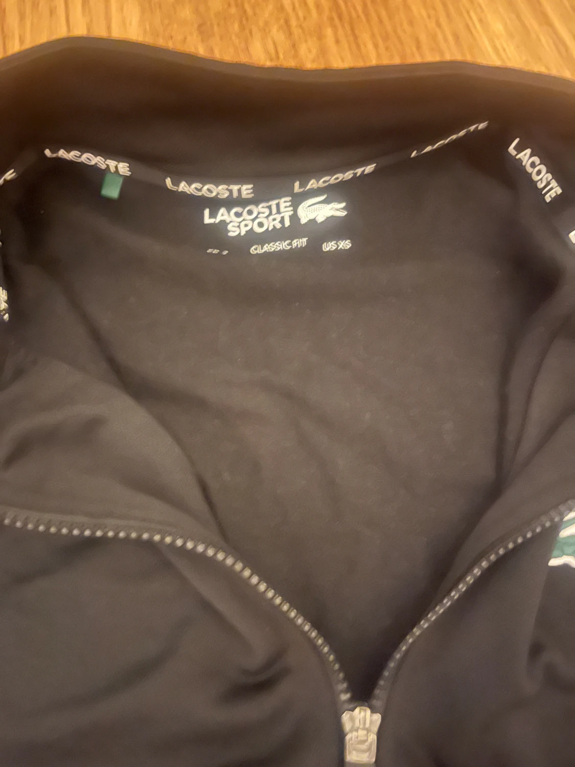 Svart ziptröja Lacoste Sport XS - 2