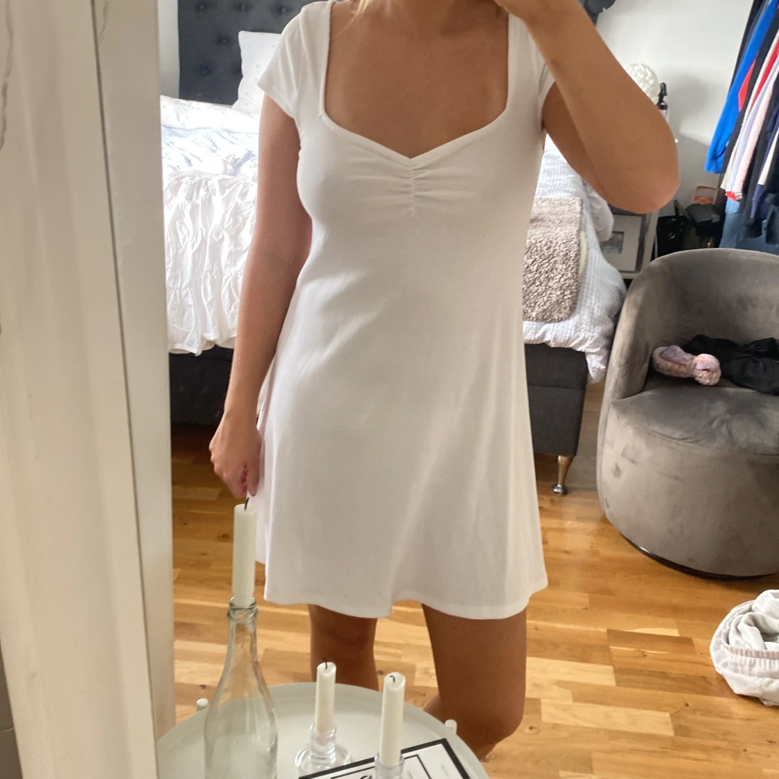 Vit klänning från H&M - 2