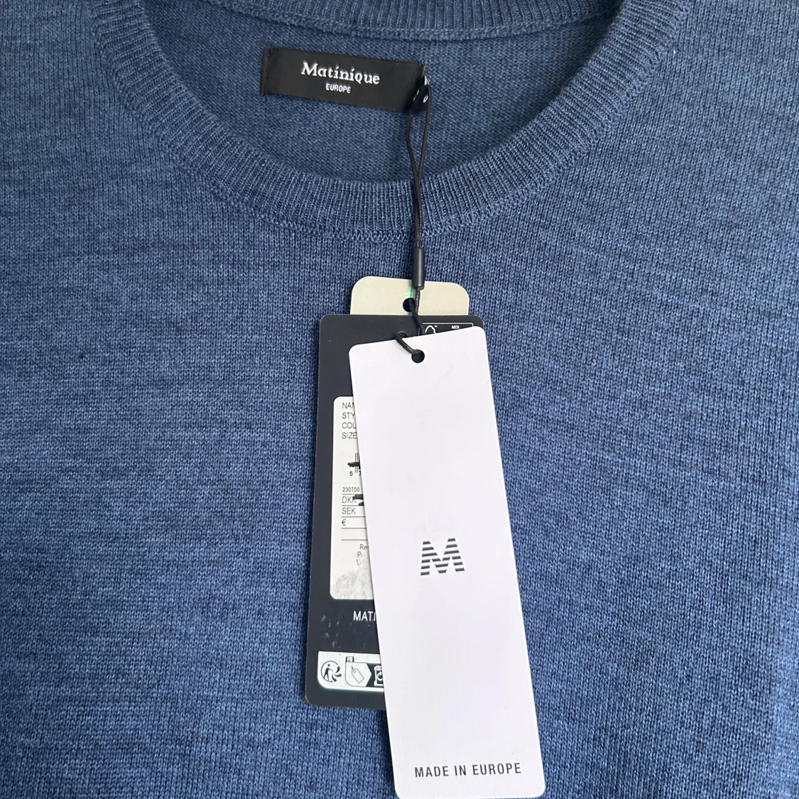Blå finstickad tröja från Matinique - 3