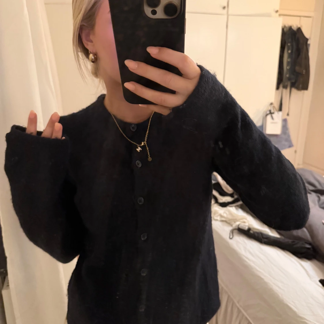 Mörkblå kofta från Gina Tricot  - 2