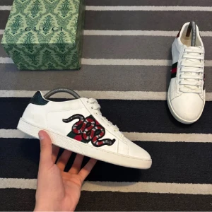 Gucci Ace sneakers  - Gucci Ace Sneakers | storlek 39-40 | skick 9/10 Pris 1799 | Medföljer box, påse och papper | hör av er vid frågor och funderingar, mvh Gustav!