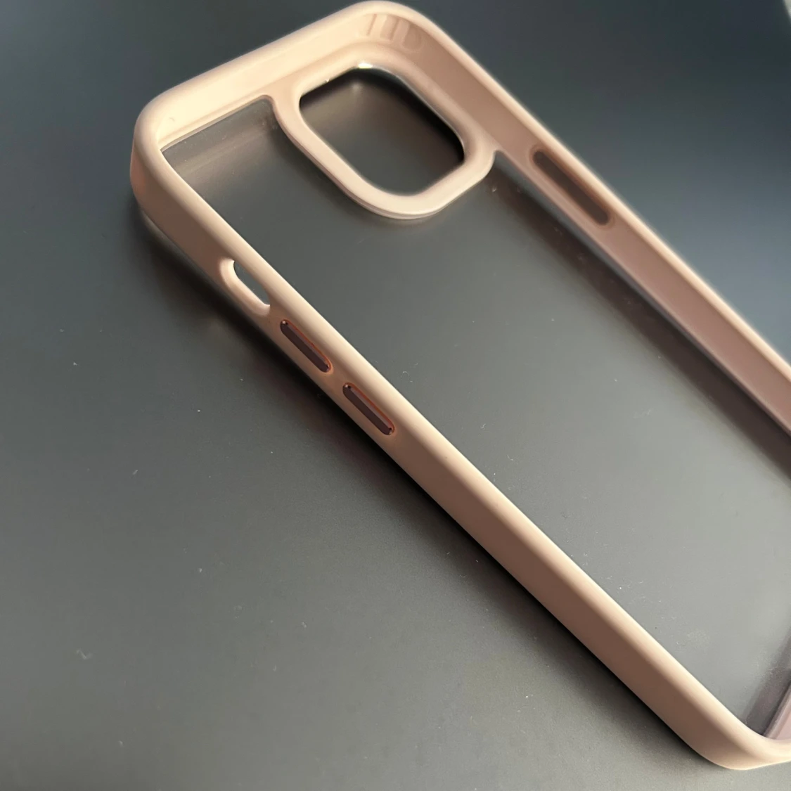 iPhone 14 Skal Transparent Rosa - 1