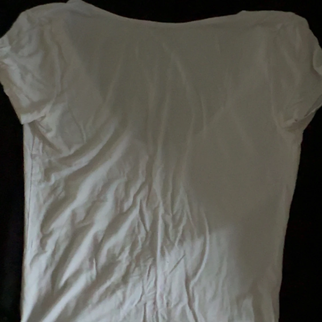 Vit kortärmad linnetopp - 1