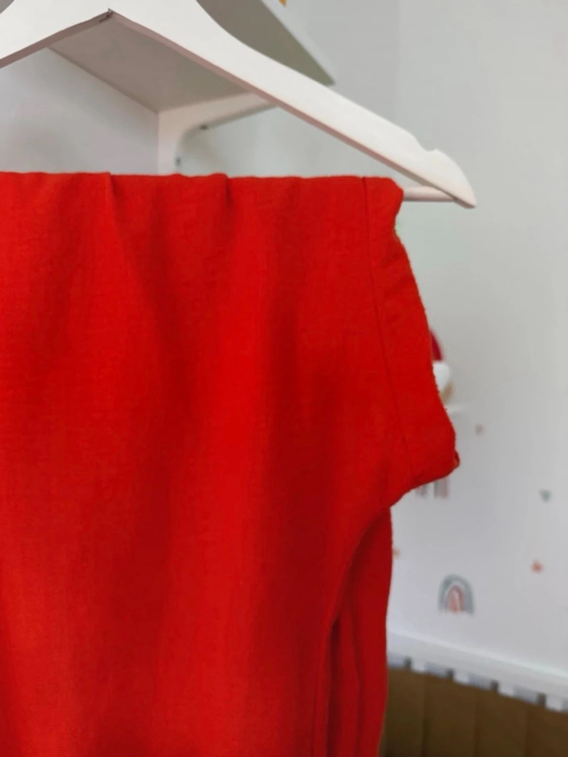 Orange mjukisbyxor med snörning - 1