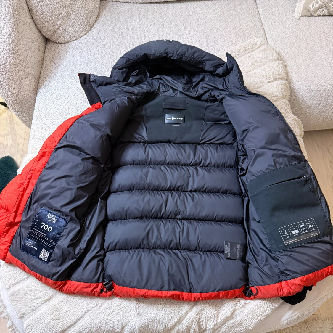 Röd och svart Sail Racing dunjacka - 2