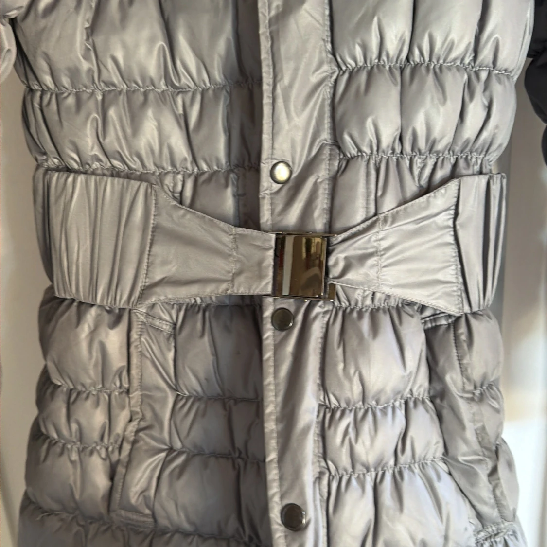 Grå lång pufferjacka Ilse Jacobsen - 3