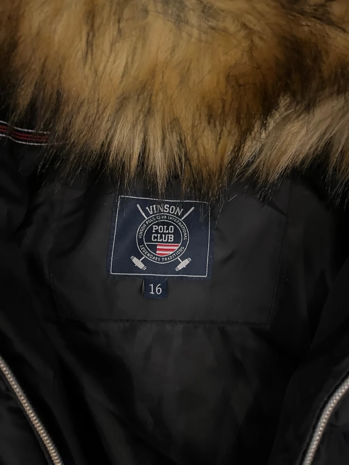 Svart dunjacka från Vinson Polo Club - 2
